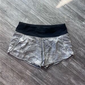 Lululemon Athletica Black and Gray Athletic Shorts